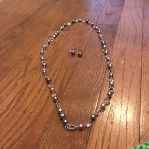 Necklace and earring set